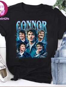 Camisa Connor Storrie Lover, Camisa Connor Storrie Bootleg, Camisa retro Y2K, Camisa Ilya Rozanov, Conno - Negro - Ver 1