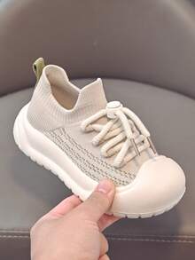 Unisex Athletic Shoes, Soft Sole Slip-On Casual Shoes, Breathable And Comfortable, Easy-On Casual Shoes. - Beige - View 2