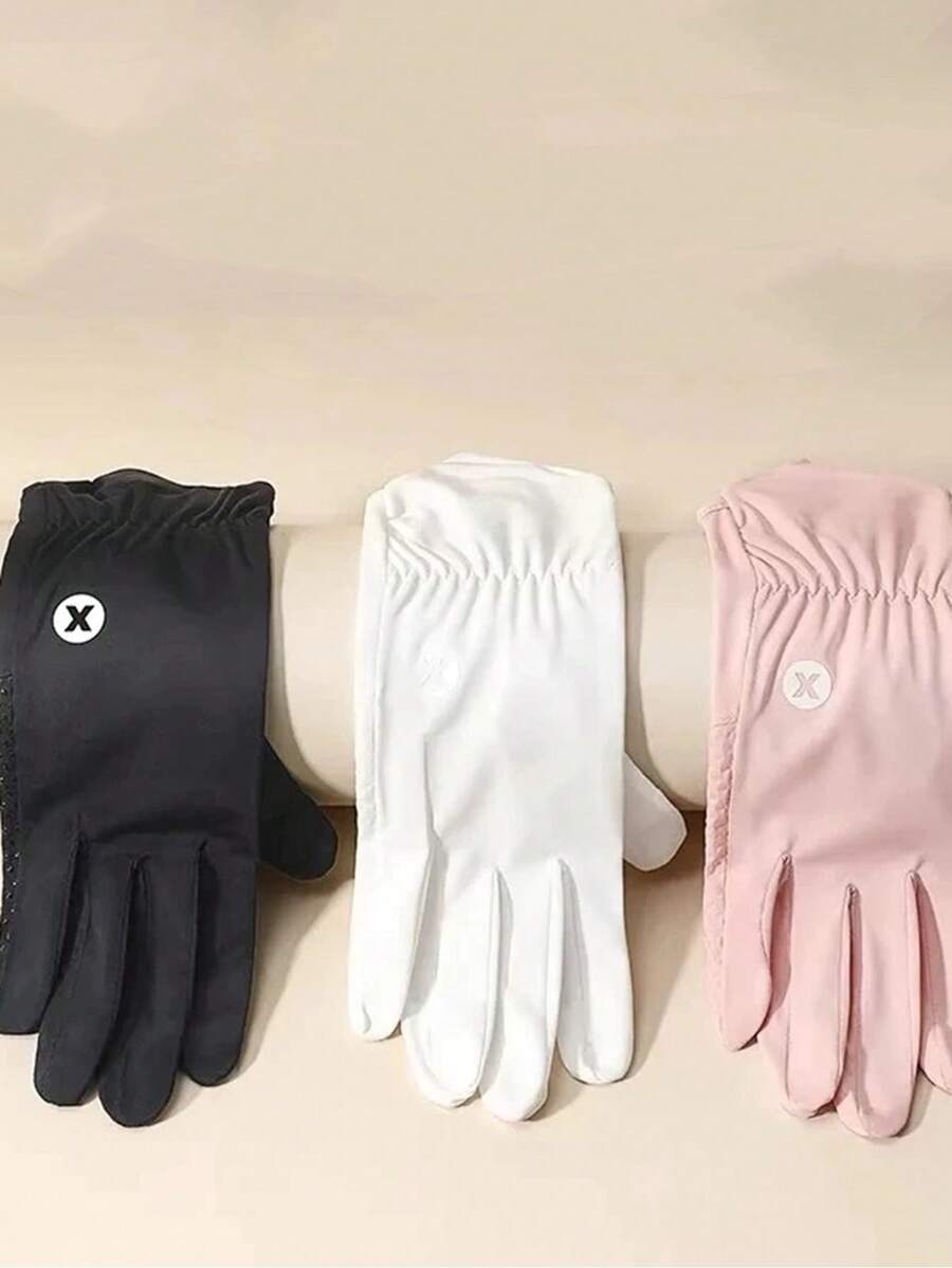 1 Pair Summer Ice Silk Sun Protection Gloves - X-label Sunscreen - View 1