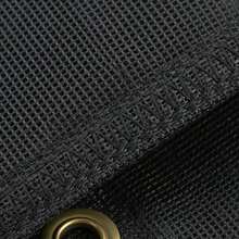 [Free Shipping] Heavy Duty Mesh Tarp 7' X 22' For Dump Truck, Trailer, Truck Bed, PVC Coated Fabric 18oz Double Pocket Brass Grommets Reinforced Double Needle Stitch Webbing Black Finish-XY412928 - Default0 - View 3