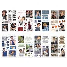8入 Stray/Kids 貼紙，K/POP 男團手機殼貼紙，防水貼紙，辦公用品，SKZ 學校用品，DIY 貼紙，裝飾貼紙，Stray/Kids 卡通貼紙，動漫主題貼紙，適用於手機和旅行盒，也適用於筆記本、水瓶和吉他，適用於筆記型電腦、行李箱、手機和水瓶 - 彩色 - 查看 7