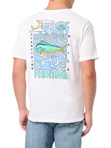 HUK Mens Fishing Graphic Tee, Performance Short Sleeve, Quick-Dry - White 2 - View 2