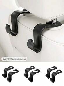 8pcs/4pcs/2pcs/1pc Car Hook Strong And Stable Small Hook Hidden Multifunctional Storage Rear Seat Hook - Black - View 17