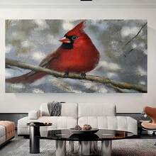Arte de pared abstracto moderno en 2D plano, 1 pieza, cuadro enmarcado - Pintura colorida en lienzo envuelto de galería, adecuada para decoración de sala de estar, dormitorio, cocina, cuadro retro/colgante con marco de gancho, opciones de varios s (12x18, 16x24, 24x36, 32x48) - Enmarcado - Ver 3
