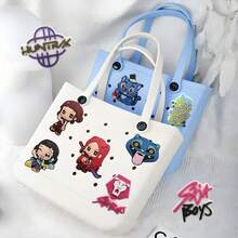 20pcs/40pcs/60pcs K-POP 女團鞋飾,適用於洞洞鞋,可拆卸 PVC 軟橡膠涼鞋鞋扣,韓系可重複使用配件,多種尺寸可選,手機支架,草稿標籤,靜電收納器,手工貼紙,剪貼簿薄材質,客製化貼紙,Hunter 螢光筆,漂亮原子筆,標籤機,學校用品,文件夾,生日禮物,筆記本,印章,閱讀書標籤,學習用品 - 獵魔女團 - 查看 2