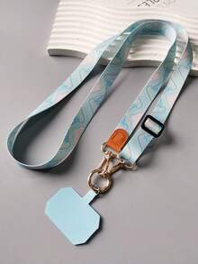 1 Stück Handyband mit Marmormuster, bemalt und gewebt, Crossbody-Handyband, Handy-Anhänger, Handy-Accessoire, Taschenanhänger, Schlüsselanhänger, austauschbarer breiter Schultergurt aus bemalter Leinwand, Reise-Diebstahlschutz-Handyhülle, Verlustschutz-Halter, verstellbar, Outdoor-Begleiter, Handyband mit kostenlosem Clip - Verschiedenfarbig - Übersicht 9