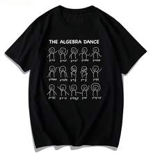 Quadratic Algebraic Equations Trigonometric Functions Fun Mathematics Dance Summer Short-Sleeved T-Shirt - Multicolor - View 1
