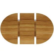 Extendable Dining Table, Kitchen Table, Balcony Table, Wooden Dining Table, Round Table That Extends To Oval, 118-158 Cm, Seats Up To 6, Wood Color - 棕色 - 查看 8