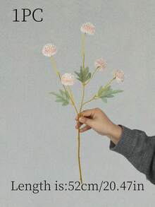 一束5支蒲公英仿真花，秋季色彩，适用于客厅、餐桌装饰，情人节、毕业典礼礼物，秋季装饰佳品 - 棕色 - 查看 8