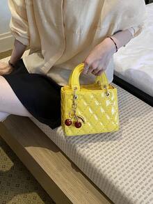 Dedoo Niche 高端 Dafei 女款包 2026 時尚奢華熱銷新款刺繡包，手提包、單肩包與斜挎包，適用假期旅行、通勤、禮物、派對、新娘包 - 黃色 - 查看 6
