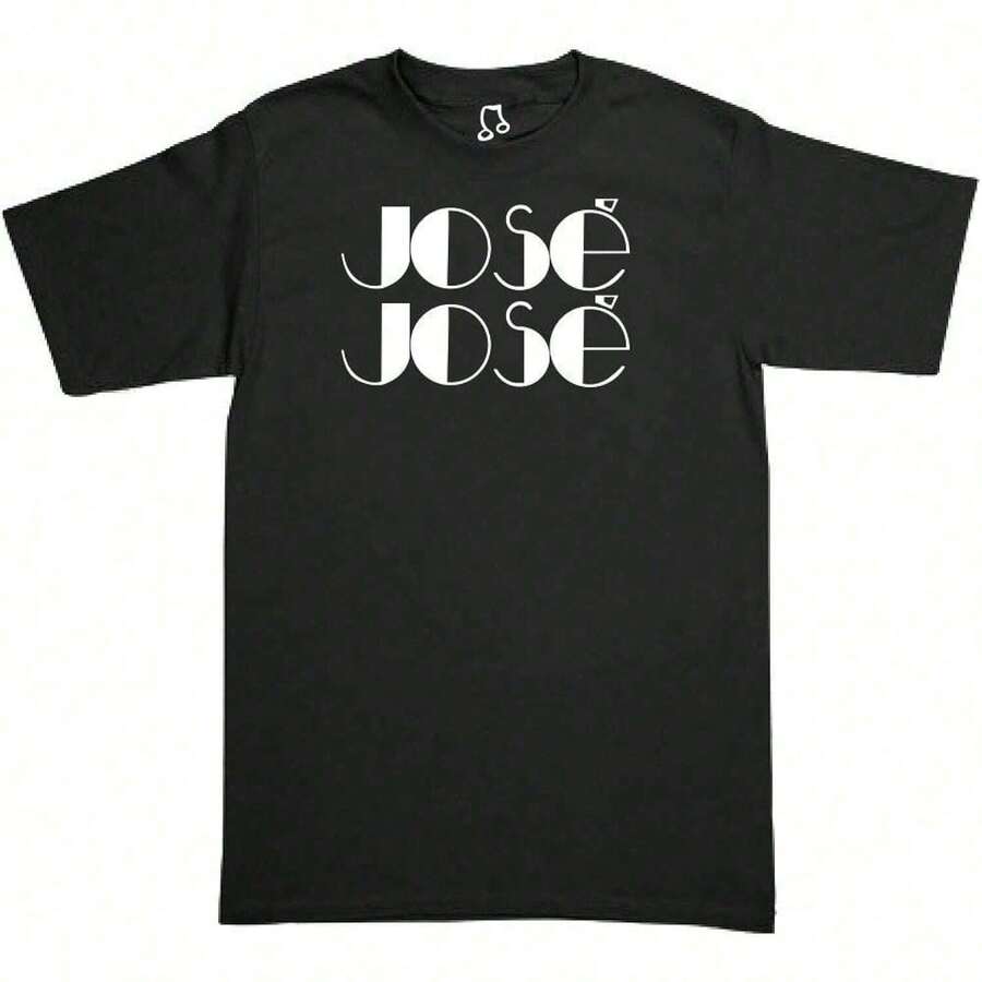 Playera Tipografía José José,Unisex - Negro - Ver 1