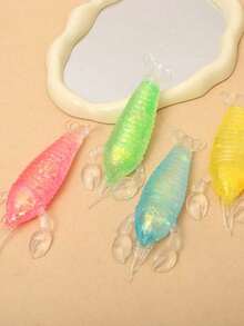1pcs Malt Candy Lobster Shaped Squishy Toy, Slow Rebound Soft Handheld Squeeze Gadget, Desktop Decoration Design For Home Office, Comfortable Tactile Experience, High Elastic Durable Material, Ideal For Festival Gifting - Multicolor - View 1