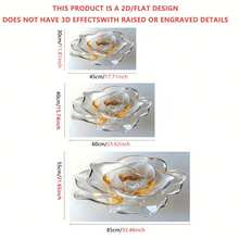 1pc Gold-Edged Rose Kitchen Sticker, PVC Sticker, Suitable For Holiday Decoration, Luxury Theme Kitchen, Elegant Style Pantry, High-End Restaurant Area 2D/Flat - A - View 8
