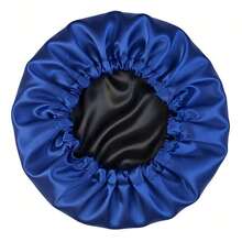 Double-Sided Anti-Frizz Satin Bonnet With Adjustable Elastic - Purple - View 11