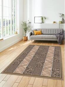 Digitally Printed Non-Slip Washable Runner And Area Rug Living Room Carpet, Modern Design | Modern, Scandinavian, Bohemian And Classic Styles | 100% Polyester - Black and White - View 4