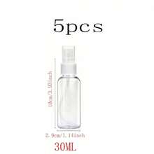 4pcs 30ml Refillable Spray Bottles, Portable Reusable Fine Mist Sprayer Bottles, Travel Size Cosmetic Sample Spray Containers - Clear - View 18