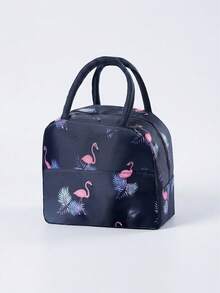 Bolsa Térmica Reutilizável e Portátil com Estampa de Margarida, Revestimento de Folha de Alumínio, Adequada para Escola e Atividades ao Ar Livre - Multicolorido - Visão 9