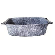Marble Coated Roasting Pan With Glass Lid 6.5L | Non-Stick Aluminum Casserole Dish | Induction Oven Compatible | 40 X 25 Cm - View 6