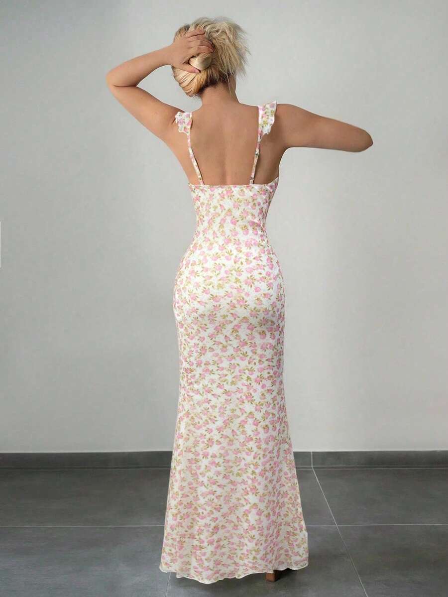Sexy Summer Dress With Small Flowers – Comfortable And Daring For Your Days Off - 白色 - 查看 1