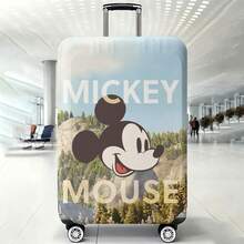 迪士尼米奇行李箱套，附「MICKEY MOUSE」文字與山林風景背景設計，適合旅行愛好者的行李箱保護套 - 顏色 - 查看 6