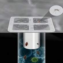 10/60/100pcs Mesh Bathroom Sink Strainer, Toilet Drain Filter, Kitchen Anti-Clog Anti-Insect Self-Adhesive Floor Drain Sticker - Floor Drain Sticker - View 5