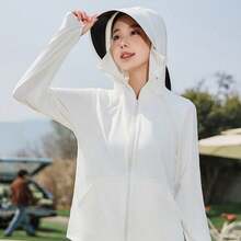 Women Lightweight Jackets - White - View 8