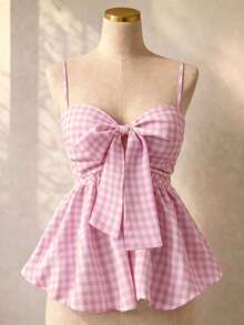 Perfect For Vacations, Graduations, Weddings, Back To School, With A Retro Vibe, Parties, Lunches, Casual And Cute Summer Wear, Romantic And Country Style, Textured, Loose And Comfortable, With A Loose Hem - 米色 - 查看 3