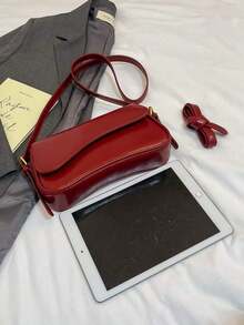 Fashionable Women's Crossbody Bag Suitable For Daily Outings, Travel, Shopping And Strolling - Red - View 5
