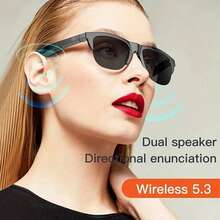 Lightweight Smart ABS Bluetooth 5.0 Glasses With Touch Control, HIFI Sound For Calls And Music, UV-Protective Lenses, Rechargeable With Long Battery Life, A High-Tech Essential For Daily Outdoor Trips. - View 9