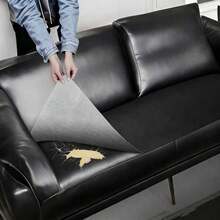 DIY Faux Leather Repair Patch, Self-Adhesive Faux Leather Tape Suitable For Sofas, Recliners, Benches And Car Seats, Faux Leather Repair Tape To Patch Holes And Reinforce Furniture - 50x200cm 19.7x78.8in - View 6