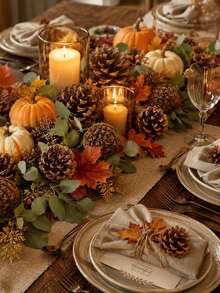 Mini Pine Cone Decorative Balls, 2-6-12pcs/Pack, With Gold Rope Hanging Rustic Style Pine Cone Balls, Brown Pine Cones, Suitable For Christmas Tree, Autumn, Thanksgiving, Wedding, Home Decor, Holiday And Party Decoration - Multicolor - View 4