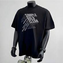 Men T-Shirts - 黑色 - 查看 2