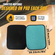 1pc Multicolor Microfiber Bowling Towel, 8inx10in, Premium Bowling Mat With Easy Grip Point For Cleaning Dirt & Oil Accessories, Improving Grip & Precision, Making Bowling Ball More Silky To Use And Gift-Giving Gifts - A - View 3