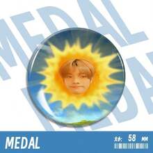 ENH/YPEN Funny Sun Badge Korean Entertainment Merchandise Creative Blue Sky Sun Star Tin Badge Versatile Brooch School Uniform Hoodie Accessory Backpack Pin Concert Support Accessory Fan Merchandise Hand-Drawn Badge Best Friend Gift - Multicolor - View 5