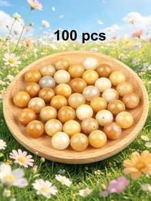 50/100/150/200/500/1000 piezas Cuentas de piedra natural multicolor de 8mm, gemas redondas y lisas con agujero de 1mm, adecuadas para la fabricación de joyas DIY - perfectas para pulseras, collares y aretes - Multicolor - Ver 34