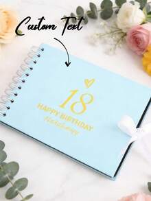 Personalized Heart-Shaped Multi-Color Scrapbook Photo Album, Suitable For Birthday Milestones And Core Memories, Customized Scrapbook Gift - Multicolor - View 2