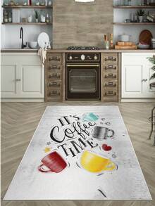 Digitally Printed Non-Slip Washable Kitchen Rug And Area Rug, Modern Design | Modern, Scandinavian, Bohemian And Classic Styles | 100% Polyester - Multicolor - View 5