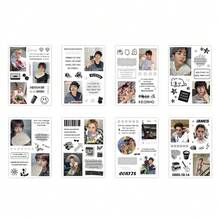 8入 Stray/Kids 貼紙，K/POP 男團手機殼貼紙，防水貼紙，辦公用品，SKZ 學校用品，DIY 貼紙，裝飾貼紙，Stray/Kids 卡通貼紙，動漫主題貼紙，適用於手機和旅行盒，也適用於筆記本、水瓶和吉他，適用於筆記型電腦、行李箱、手機和水瓶 - 彩色 - 查看 3