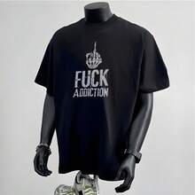 Men T-Shirts - 黑色 - 查看 2