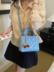 Dedoo Niche 高端 Dafei 女款包 2026 時尚奢華熱銷新款刺繡包，手提包、單肩包與斜挎包，適用假期旅行、通勤、禮物、派對、新娘包 - 藍色 - 查看 5