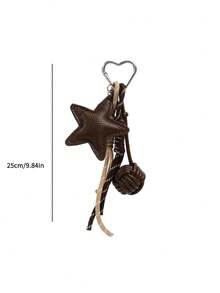 Women's Bag Charm Fashionable Personalized Coffee Star Knot - Coffee - View 9
