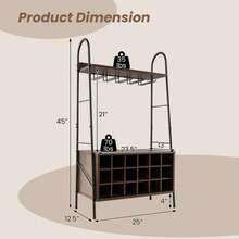 Baker's Rack With Detachable Wine Rack And 5 Rows Of Stemware Holder - View 6