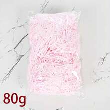 1 Gói 30/50/100/200/500g Giấy vụn Raffia nhiều màu dùng làm tổ gà, quà cưới, hộp kẹo, bao bì quà tặng - Màu Hồng baby - Xem 12