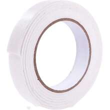 Fita Adesiva Dupla face 1.7cm X 3 .8 metros com Espuma Cola E Fixação Intensiva rio master - Branco - Visão 11