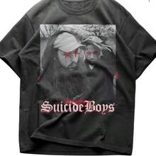 Sui Cideboys Discography T-Shirt G59 Records Grey Day Tour Apparel - 黑色 - 查看 1