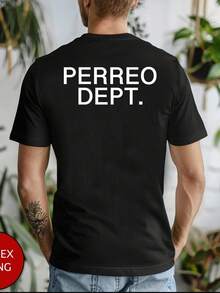 PERREO Unisex-Shirt, Reggaeton shirt, Latino, la cultura, Cielos,, Ferxxo,, Daddy Yankee, regalo - Negro - Ver 1