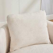 30" Living Room Rotating Decorative Chair(1PC), 360 ° Rotatable Bucket Shaped Sofa Chair, Chenille Armchair,Extra Super Soft Pillows As A Gift,Ergonomic Design,Suitable For Various Scenarios Such As Living Rooms, Bedrooms, Balconies, Etc - 米色-可旋轉裝飾椅+抱枕-雪尼爾 - 查看 3