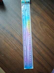 1pc/3pcs Flexible PVC Soft Ruler, 11.81 Inch Bendable And Seamless Folding Design, Inch And Centimeter Scale, Suitable For Students And Office Use - Assorted Colors, Back To School - Multicolor - View 8