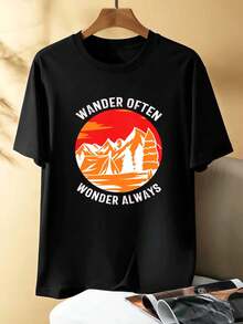 T-shirts i stora storlekar för män - Svart - Visa 1