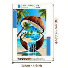 Peinture de mosaïque de diamants DIY remplie de diamants Peinture de diamants acrylique Art DIY Artisanat pour la décoration murale de la maison Cadeaux - Voir 10